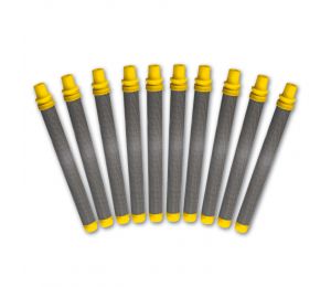 Filtre à pistolet jaune ; set de 10 pièces ; 100 MA ; fin